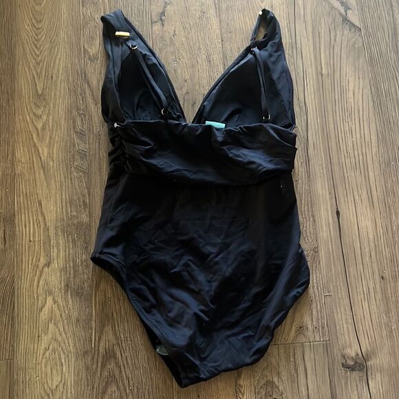 Melissa Odabash Panarea Plunge Ruched One Piece Swimsuit - Picture 6 of 6